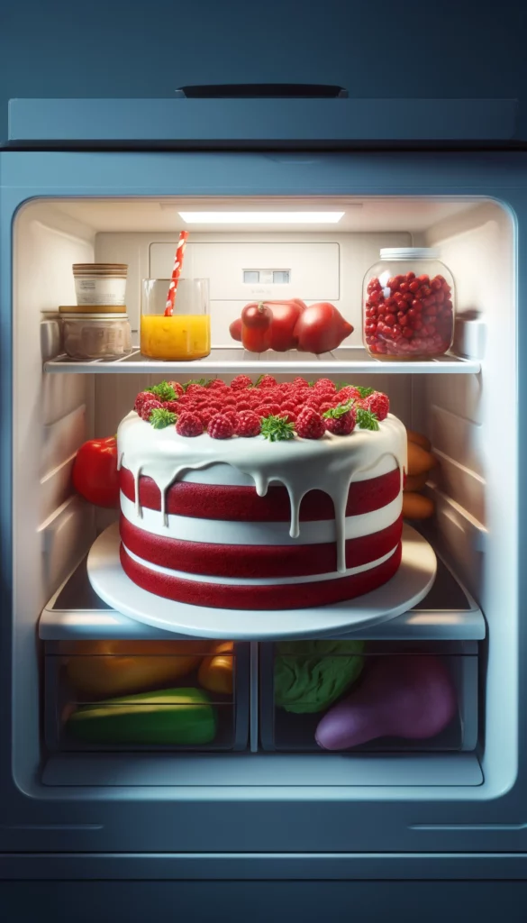 queque red velvet en nevera