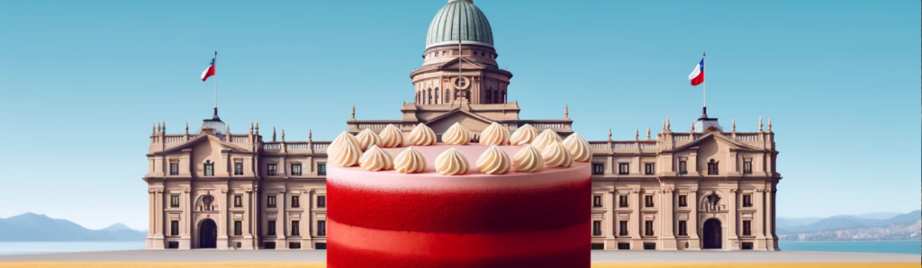 queque red velvet en palacio de la moneda chile