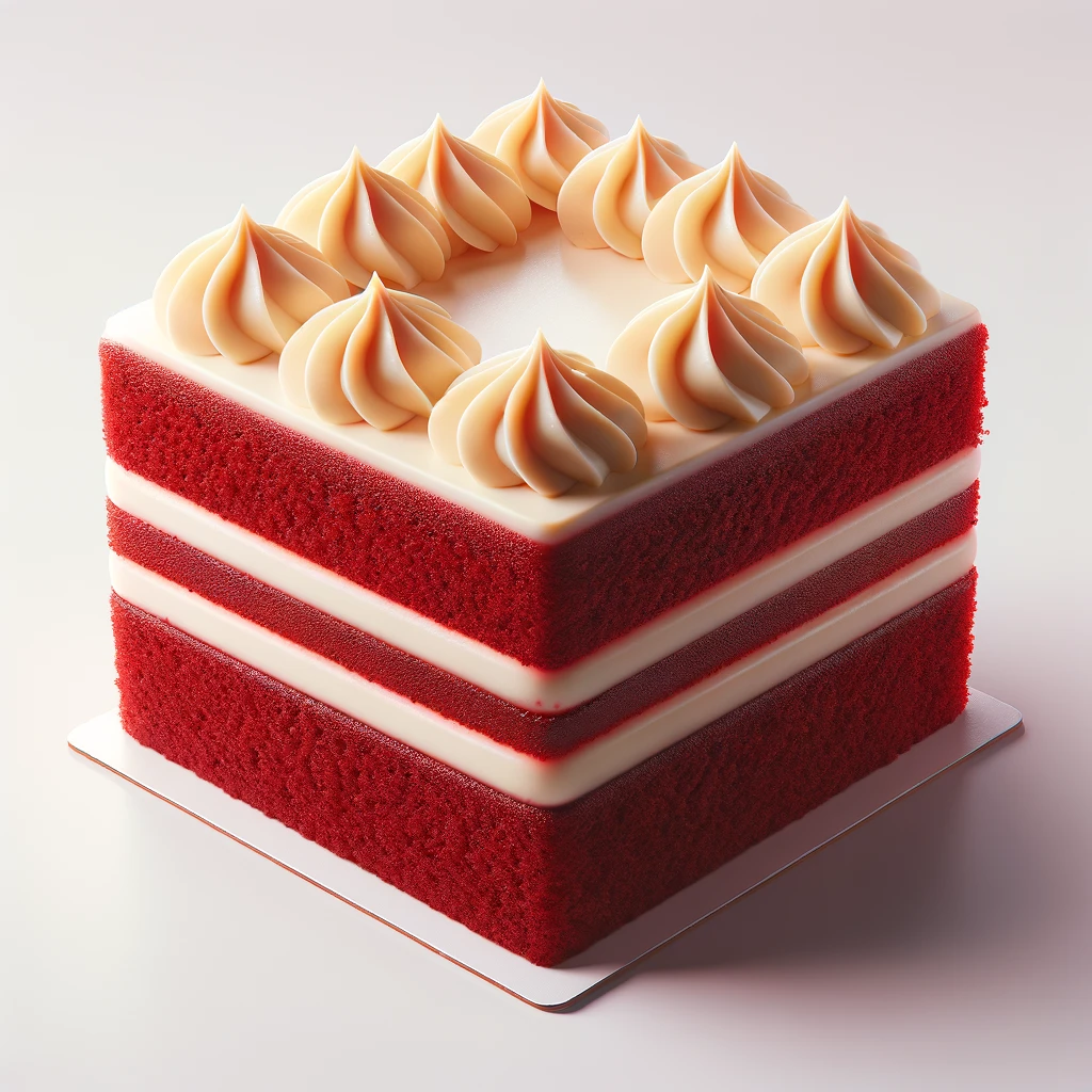 porcion queque red velvet